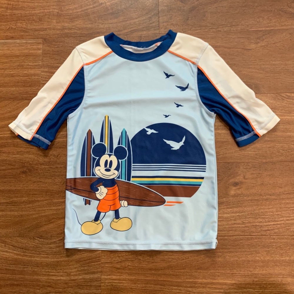 Disney Store Mickey Mouse Rashguard - Size 6/7